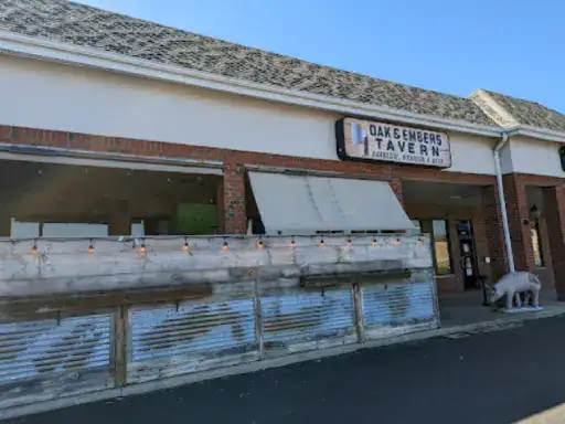 A welcoming restaurant uses J&P Coatings on its outdoor patio to create a cozy place for guests to enjoy their meals.