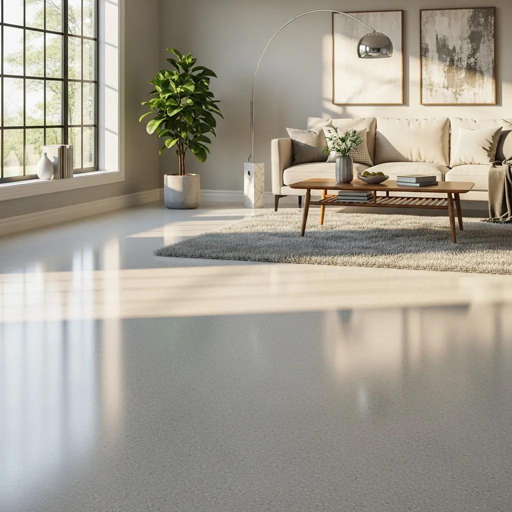 A clean living room by J&P Coatings looks cozy and bright, showing comfort and style with lots of natural light.