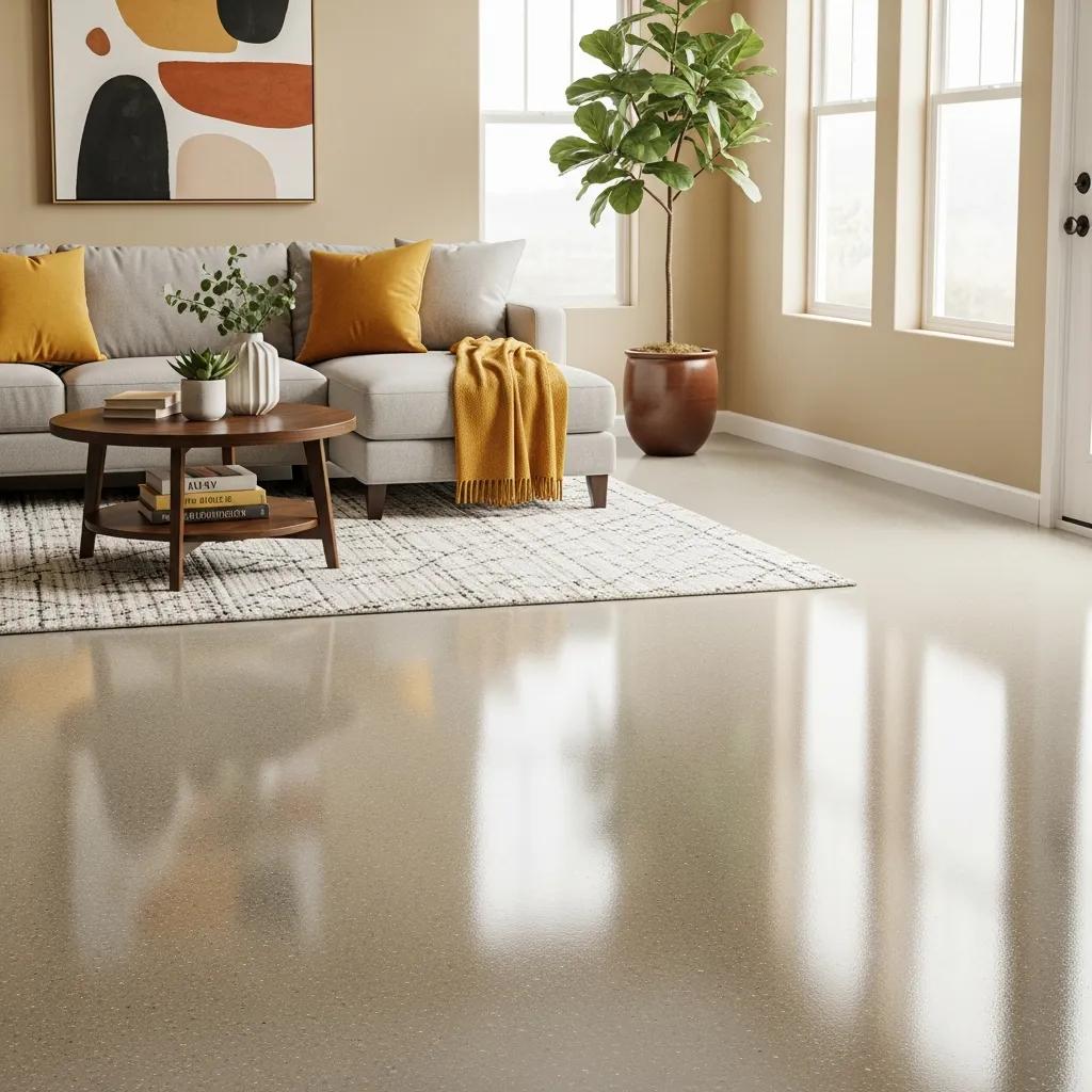 A cozy, bright space showing J&P Coatings' stylish, comfortable living room for relaxing and enjoying time together.