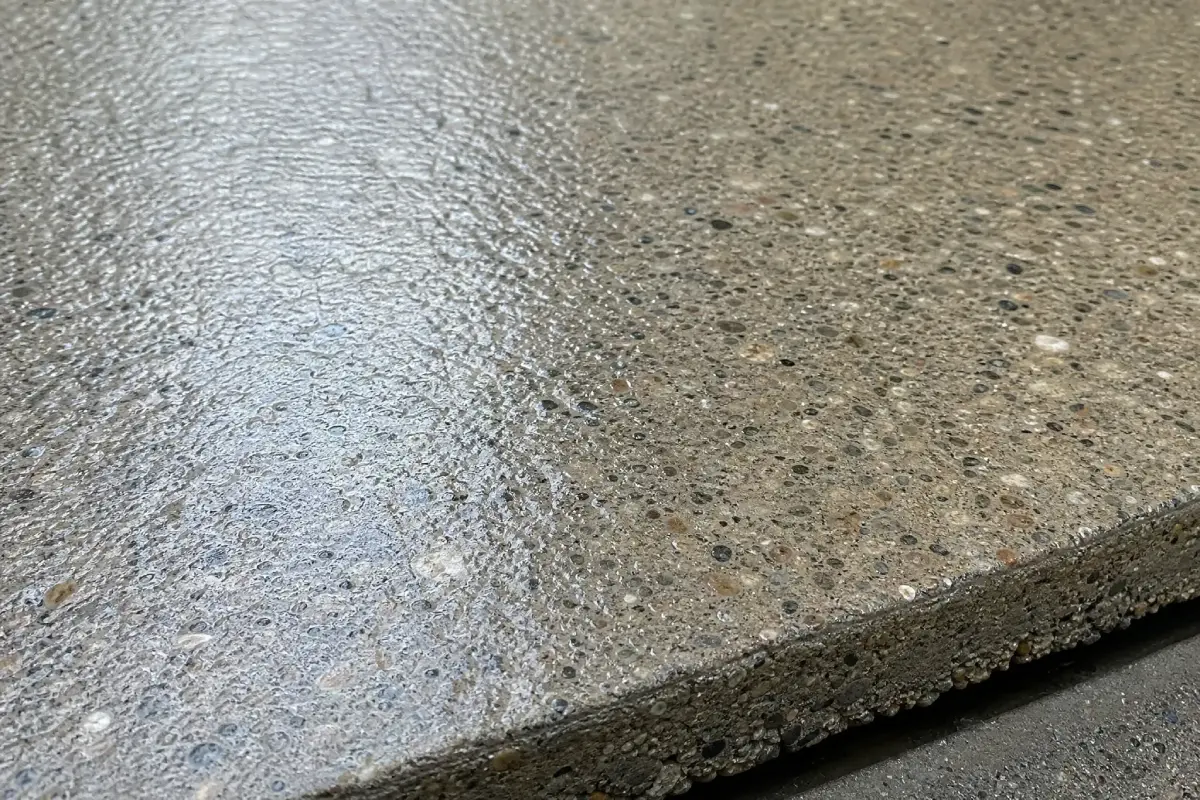 J&P Coatings concrete surface looks smooth, clean, and polished with a nice finish that shows quality workmanship.