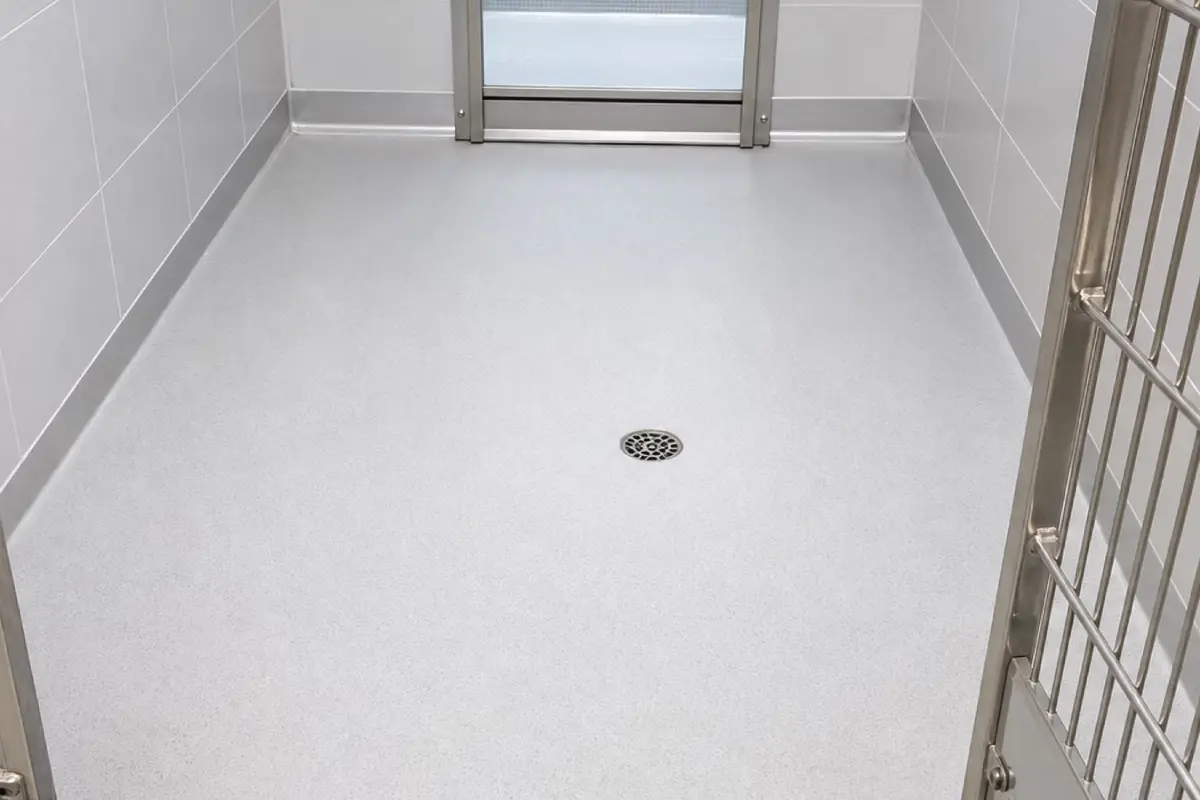 A simple, clean room by J&P Coatings showing their work for safe, easy-to-clean spaces.