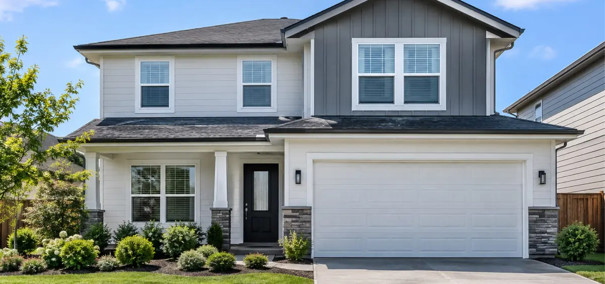 A clean, updated home by J&P Coatings shows great care and quality work in a welcoming neighborhood.